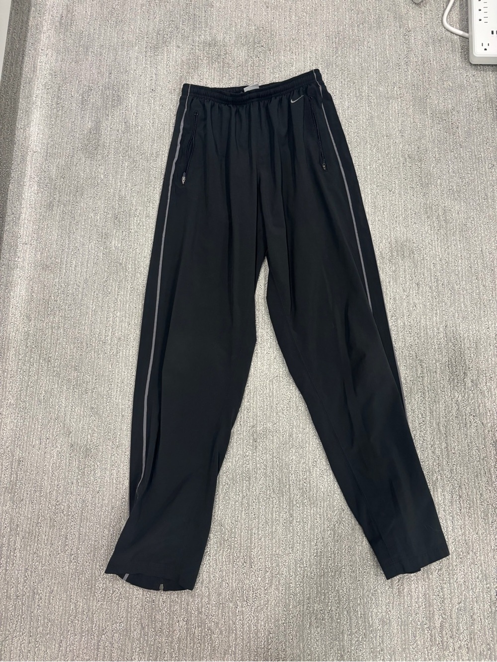 Nike Men’s Black Joggers with Reflective Side Stripes